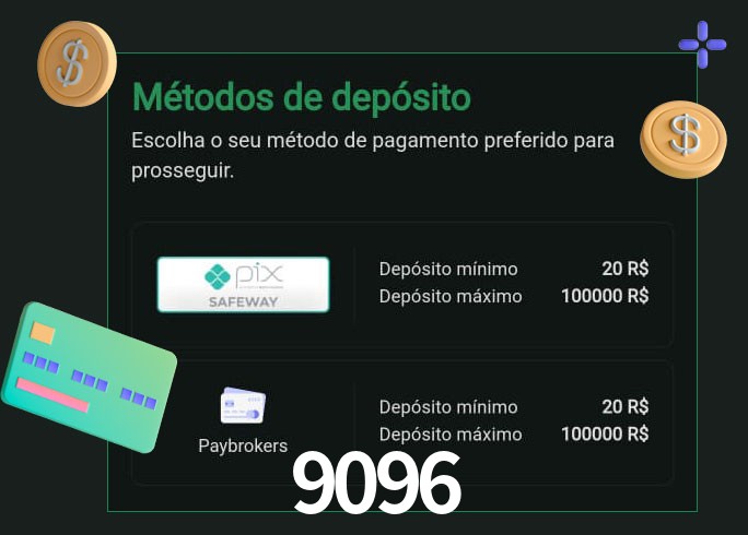 O cassino 9096 oferece uma grande variedade de métodos de pagamento
